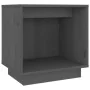 Solid gray pine wood bedside table 40x30x40 cm by vidaXL, Nightstands - Ref: Foro24-813339, Price: 30,61 €, Discount: %