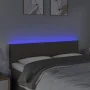 Headboard with LED in taupe gray fabric 144x5x78/88 cm by vidaXL, Headboards and footboards - Ref: Foro24-3121334, Price: 70,...