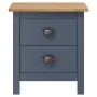 Mesitas de noche Hill 2 uds madera de pino gris 46x35x49,5 cm de vidaXL, Mesitas de noche - Ref: Foro24-288909, Precio: 95,12...