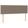 Headboard with LED in taupe gray fabric 144x5x78/88 cm by vidaXL, Headboards and footboards - Ref: Foro24-3121334, Price: 70,...