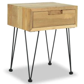 Nachttisch aus massivem Teakholz, 40 x 30 x 50 cm von vidaXL, Nachttische - Ref: Foro24-244576, Preis: 79,56 €, Rabatt: %