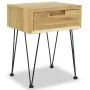 Solid teak bedside table 40x30x50 cm by vidaXL, Nightstands - Ref: Foro24-244576, Price: 79,50 €, Discount: %