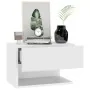 Wall bedside tables 2 units glossy white by vidaXL, Nightstands - Ref: Foro24-810966, Price: 59,96 €, Discount: %