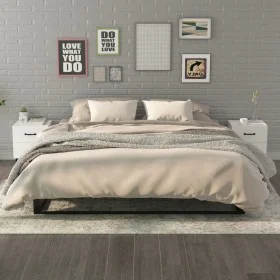 Two white bedside tables 40x35x47.5 cm by vidaXL, Nightstands - Ref: Foro24-811989, Price: 82,44 €, Discount: %
