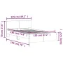 Bed frame with oak brown headboard 120x190 cm by , Beds and slatted bases - Ref: Foro24-3207517, Price: 166,40 €, Discount: %