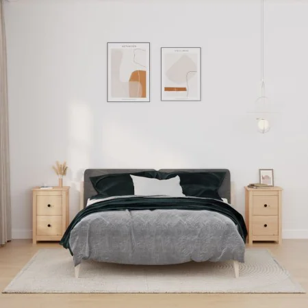 Bedside tables 2 pcs solid pine wood 40x35x61.5 cm by vidaXL, Nightstands - Ref: Foro24-820947, Price: 91,42 €, Discount: %