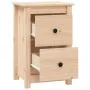 Mesitas de noche 2 uds madera maciza de pino 40x35x61,5 cm de vidaXL, Mesitas de noche - Ref: Foro24-820947, Precio: 91,42 €,...