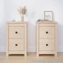 Bedside tables 2 pcs solid pine wood 40x35x61.5 cm by vidaXL, Nightstands - Ref: Foro24-820947, Price: 91,42 €, Discount: %