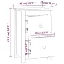 Bedside tables 2 pcs solid pine wood 40x35x61.5 cm by vidaXL, Nightstands - Ref: Foro24-820947, Price: 91,42 €, Discount: %