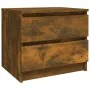 Nachttisch 2 Stk. Rauchige Eiche Sperrholz 50x39x43,5 cm von vidaXL, Nachttische - Ref: Foro24-815823, Preis: 65,44 €, Rabatt: %