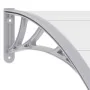 Marquesina para puerta PC gris 240x100 cm de vidaXL, Toldos - Ref: Foro24-45631, Precio: 82,44 €, Descuento: %