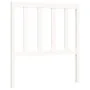 White solid wood bed frame with headboard 100x200 cm by , Beds and slatted bases - Ref: Foro24-3193847, Price: 105,20 €, Disc...