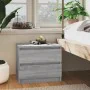 Sonoma gray plywood bedside table 50x39x43.5 cm by vidaXL, Nightstands - Ref: Foro24-815824, Price: 47,82 €, Discount: %