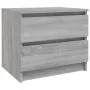 Sonoma gray plywood bedside table 50x39x43.5 cm by vidaXL, Nightstands - Ref: Foro24-815824, Price: 47,82 €, Discount: %