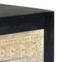 Carved bedside table solid gray mango wood 40x30x50 cm by vidaXL, Nightstands - Ref: Foro24-282722, Price: 110,47 €, Discount: %