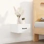 Wall-mounted bedside tables 2 units glossy white 35x35x20 cm by vidaXL, Nightstands - Ref: Foro24-812865, Price: 36,72 €, Dis...