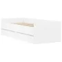 White bed frame with drawers 90x200 cm by , Beds and slatted bases - Ref: Foro24-3207343, Price: 175,61 €, Discount: %