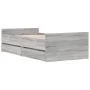 Sonomagrauer Bettrahmen mit Schubladen 100x200 cm von , Betten und Lattenroste - Ref: Foro24-3207369, Preis: 169,84 €, Rabatt: %