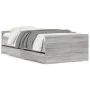 Estructura de cama con cajones gris Sonoma 90x190 cm de , Camas y somieres - Ref: Foro24-3207383, Precio: 159,16 €, Descuento: %