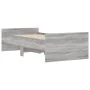 Estructura de cama con cajones gris Sonoma 90x190 cm de , Camas y somieres - Ref: Foro24-3207383, Precio: 159,16 €, Descuento: %