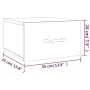 Wall-mounted bedside tables 2 units glossy white 35x35x20 cm by vidaXL, Nightstands - Ref: Foro24-812865, Price: 36,72 €, Dis...