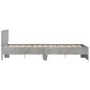 Concrete gray bed frame with headboard 120x190 cm by , Beds and slatted bases - Ref: Foro24-3207514, Price: 162,31 €, Discoun...