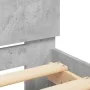 Estructura de cama con cabecero gris hormigón 120x190 cm de , Camas y somieres - Ref: Foro24-3207514, Precio: 162,29 €, Descu...