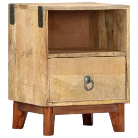 Nachttisch aus massivem, rauem Mangoholz, 40 x 30 x 52 cm von vidaXL, Nachttische - Ref: Foro24-282744, Preis: 106,12 €, Raba...