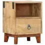 Nachttisch aus massivem, rauem Mangoholz, 40 x 30 x 52 cm von vidaXL, Nachttische - Ref: Foro24-282744, Preis: 106,12 €, Raba...