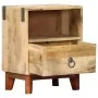 Nachttisch aus massivem, rauem Mangoholz, 40 x 30 x 52 cm von vidaXL, Nachttische - Ref: Foro24-282744, Preis: 106,12 €, Raba...