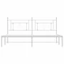 Metal bed frame with white headboard 183x213 cm by , Beds and slatted bases - Ref: Foro24-374393, Price: 96,00 €, Discount: %