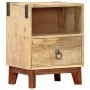 Nachttisch aus massivem, rauem Mangoholz, 40 x 30 x 52 cm von vidaXL, Nachttische - Ref: Foro24-282744, Preis: 106,12 €, Raba...