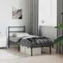 Estructura de cama con cabecero metal negro 75x190 cm de , Camas y somieres - Ref: Foro24-355355, Precio: 58,48 €, Descuento: %