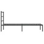 Bettgestell mit schwarzem Metallkopfteil 90x190 cm von , Betten und Lattenroste - Ref: Foro24-355357, Preis: 66,22 €, Rabatt: %