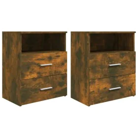 Nightstands 2 pcs smoked oak color 50x32x60 cm by vidaXL, Nightstands - Ref: Foro24-815859, Price: 59,42 €, Discount: %