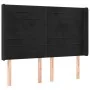 Kopfteil aus schwarzem Samt mit LED 147x16x118/128 cm von vidaXL, Kopf- und Fußteile - Ref: Foro24-3124238, Preis: 97,54 €, R...