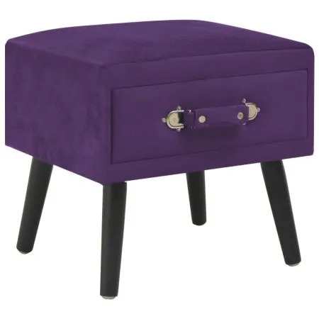 Dark purple velvet bedside table 40x35x40 cm by vidaXL, Nightstands - Ref: Foro24-247541, Price: 66,48 €, Discount: %