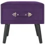 Dark purple velvet bedside table 40x35x40 cm by vidaXL, Nightstands - Ref: Foro24-247541, Price: 66,48 €, Discount: %