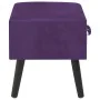 Dark purple velvet bedside table 40x35x40 cm by vidaXL, Nightstands - Ref: Foro24-247541, Price: 66,48 €, Discount: %
