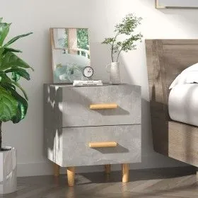 Concrete gray bedside table 40x35x47.5 cm by vidaXL, Nightstands - Ref: Foro24-811978, Price: 47,87 €, Discount: %