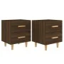 Bedside tables 2 units brown oak 40x35x47.5 cm by vidaXL, Nightstands - Ref: Foro24-817290, Price: 79,50 €, Discount: %