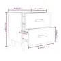 Bedside tables 2 units brown oak 40x35x47.5 cm by vidaXL, Nightstands - Ref: Foro24-817290, Price: 79,50 €, Discount: %