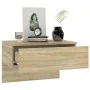 Wall bedside table 2 units Sonoma oak color by vidaXL, Nightstands - Ref: Foro24-810942, Price: 52,16 €, Discount: %