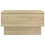 Wall bedside table 2 units Sonoma oak color by vidaXL, Nightstands - Ref: Foro24-810942, Price: 52,16 €, Discount: %