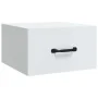 Glossy white wall bedside table 35x35x20 cm by vidaXL, Nightstands - Ref: Foro24-812864, Price: 29,87 €, Discount: %