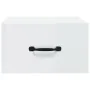 Glossy white wall bedside table 35x35x20 cm by vidaXL, Nightstands - Ref: Foro24-812864, Price: 29,87 €, Discount: %