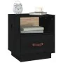 Mesitas de noche 2 uds madera maciza de pino negro 40x34x45 cm de vidaXL, Mesitas de noche - Ref: Foro24-818304, Precio: 69,7...