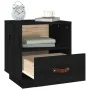 Bedside tables 2 pcs solid black pine wood 40x34x45 cm by vidaXL, Nightstands - Ref: Foro24-818304, Price: 69,72 €, Discount: %