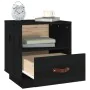 Nachttische 2 Stück aus massivem schwarzem Kiefernholz 40x34x45 cm von vidaXL, Nachttische - Ref: Foro24-818304, Preis: 69,72...