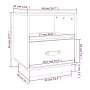 Bedside tables 2 pcs solid black pine wood 40x34x45 cm by vidaXL, Nightstands - Ref: Foro24-818304, Price: 69,72 €, Discount: %